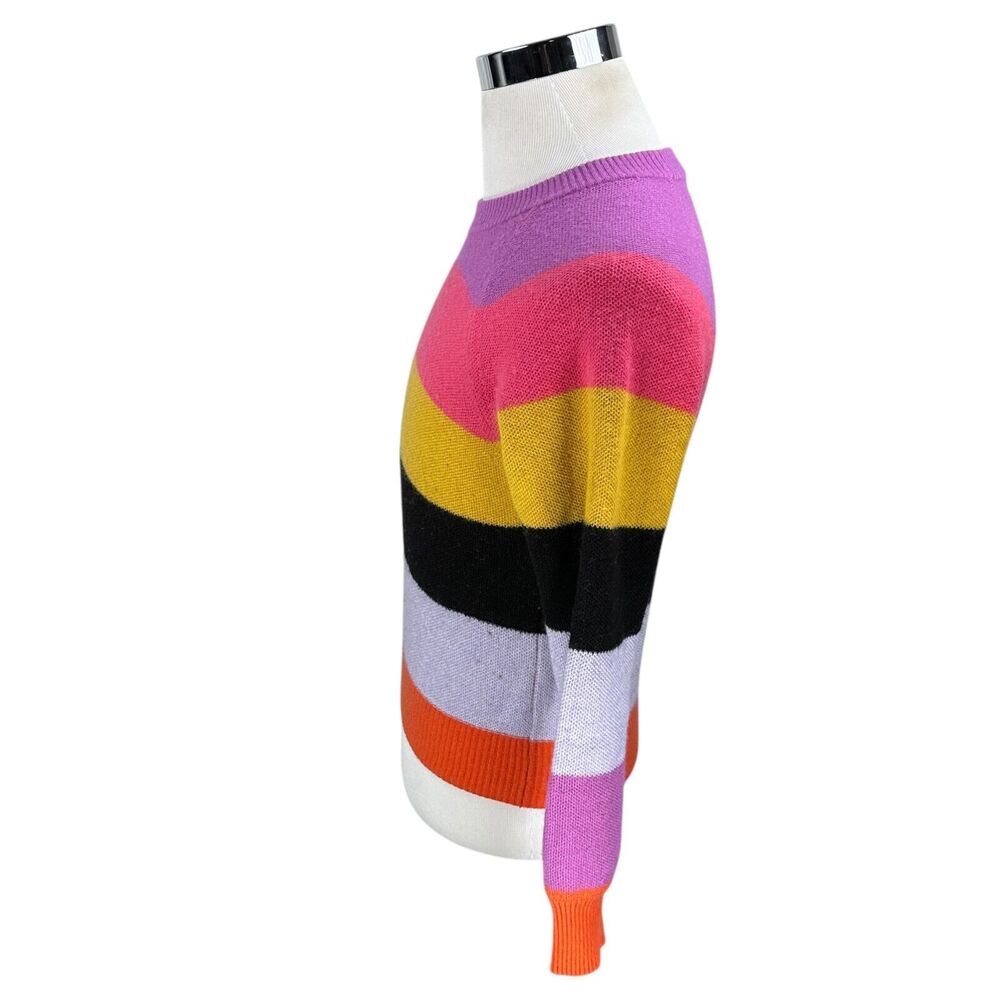 Stine Goya Magdalena Stripe Sweater‎ Women's Medium Pink Purple Yellow Pullover - Picture 4 of 10